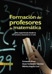 book Formacion De Profesores De Matematica