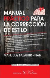 book Manual Practico Para La Correccion De Estilo