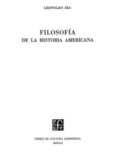 book Filosofia De La Historia Americana