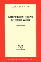 book Interpretació europea de Donoso Cortés