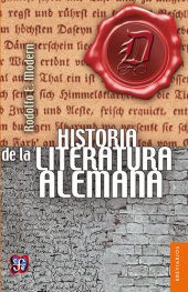 book Historia de la literatura alemana