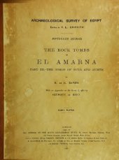 book The Rock Tombs of El Amarna. Part III. - The Tombs of Huya and Ahmes