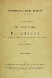 book The Rock Tombs of El Amarna. Part IV. - The Tombs of Penthu, Mahu, and Others