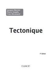 book Tectonique - 4e édition