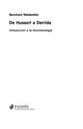 book Introducción a la fenomenología, de Husserl a Derrida