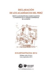 book Declaración de los académicos del Perú frente a los desafíos del cambio climático y a propósito de la Vigésima Conferencia de las Partes