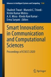 book Smart Innovations in Communication and Computational Sciences: Proceedings of ICSICCS 2020