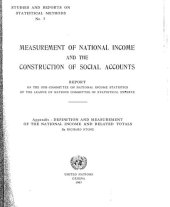 book Measurement of National Income and the Construction of Social Accounts