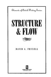 book Structure and Flow