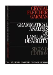 book Grammatical Analysis of Language Disability