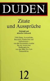 book Der Duden, 12 Bde., Bd.12, Duden Zitate und Aussprüche