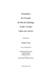 book Gramática do Crioulo da ilha de Santiago (Cabo Verde) (obra em curso)