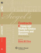 book Siegel's Contracts: Essay and Multiple-Choice Questions and Answers