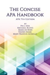 book The Concise APA Handbook: APA 7th Edition