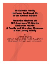 book The Martin Family   Heirloom Cookbook III