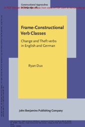 book Frame-Constructional Verb Classes: Change and Theft Verbs in English and German