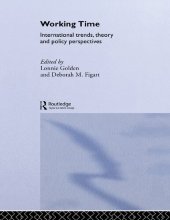 book Working Time: International Trends, Theory and Policy Perspectives