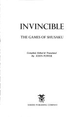 book Invincible : the games of Shusaku