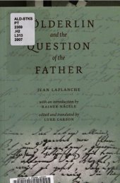 book Hölderlin and the question of the father