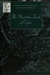 book The plantation Tamils of Ceylon