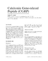 book Calcitonin Gene-related Peptide