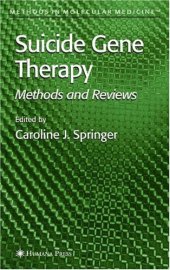 book Suicide Gene Therapy, Methods and Reviews