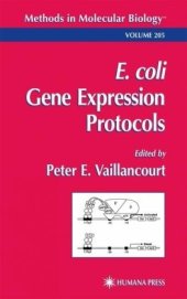 book E. coli: Gene Expression Protocols