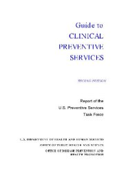 book Guide to Clinical Preventive Services: Report of the United States Preventive Services Task Force