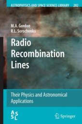 book Radio Recombination Lines: Their Physics and Astronomical Applications