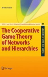 book The cooperative game theory of networks and hierarchies