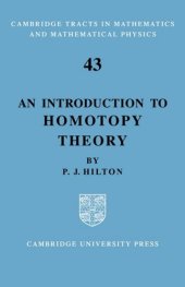 book An introduction to homotopy theory