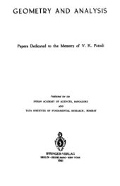 book Geometry and analysis: Papers dedicated to the memory of V.K.Patodi