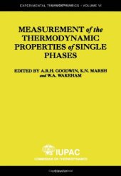 book Measurement of the Thermodynamic Properties of Single Phases