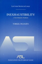 book Inexhaustibility: A non-exhaustive treatment