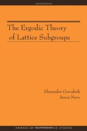 book The ergodic theory of lattice subgroups