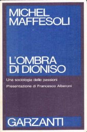 book L'ombra di Dioniso. Una sociologia delle passioni