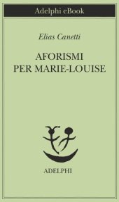 book Aforismi per Marie-Louise