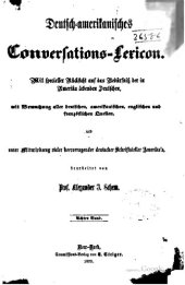 book Deutsch-amerikanisches Conversations-Lexicon Mit spezieller Rücksicht auf das Bedürfnis der in Amerika lebenden Deutschen