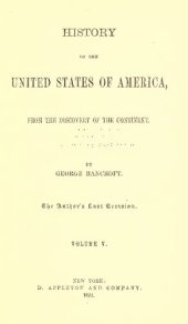 book History of the United States from the Discovery of the Continent