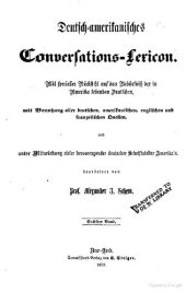 book Deutsch-amerikanisches Conversations-Lexicon Mit spezieller Rücksicht auf das Bedürfnis der in Amerika lebenden Deutschen