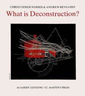 book What is Deconstruction?