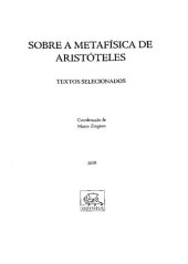 book Sobre a Metafísica de Aristóteles: textos selecionados