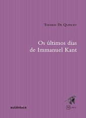 book Os últimos dias de Immanuel Kant