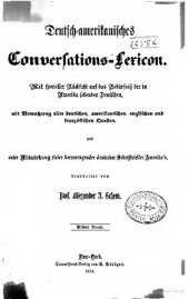 book Deutsch-amerikanisches Conversations-Lexicon Mit spezieller Rücksicht auf das Bedürfnis der in Amerika lebenden Deutschen