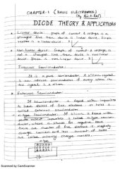 book Basic Electronics GTU (Hand Written Notes)