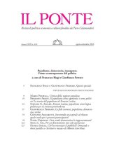 book Il Ponte (anno LXXII n. 8-9). Populismo, democrazia, insorgenze. Forme contemporanee del politico