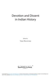 book Devotion and Dissent in Indian History