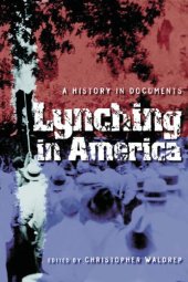 book Lynching in America: A History in Documents