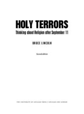 book Holy Terrors, Second Edition: Thinking About Religion After September 11