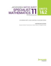 book Jacaranda Maths Quest Units 1&2 Specialist Mathematics 11 for Queensland